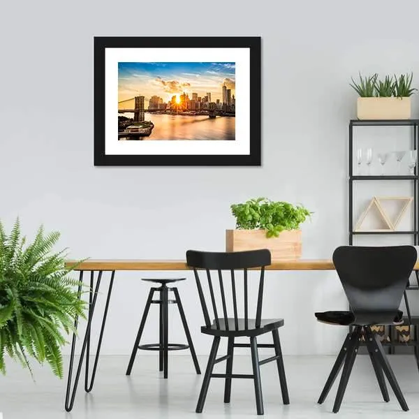 Brooklyn Bridge Skyline Canvas Wall Art