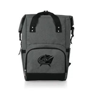 Columbus Blue Jackets - On The Go Roll-Top Backpack Cooler