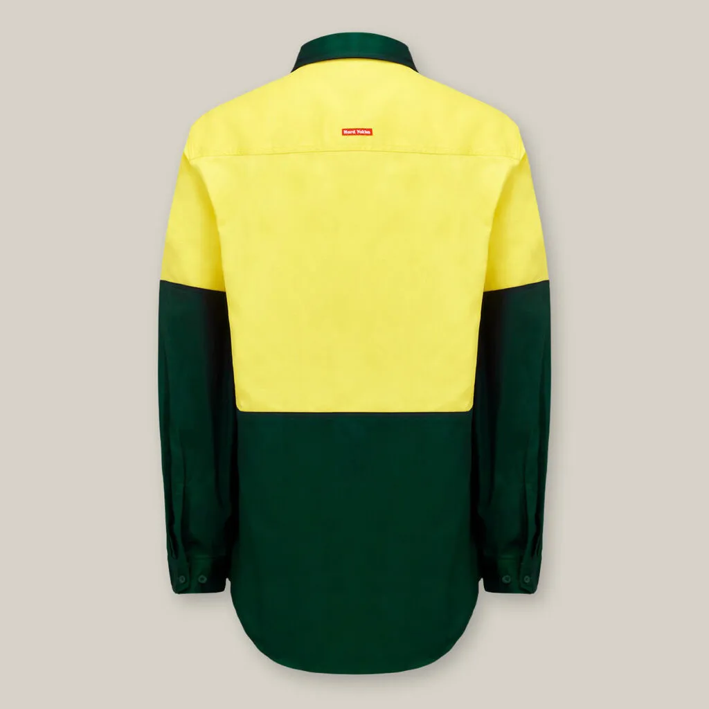Core Hi-Vis Long Sleeve Heavyweight Cotton Drill Shirt - Y04605