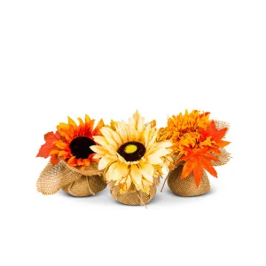 Fall Flowers in Jute (3 Styles)