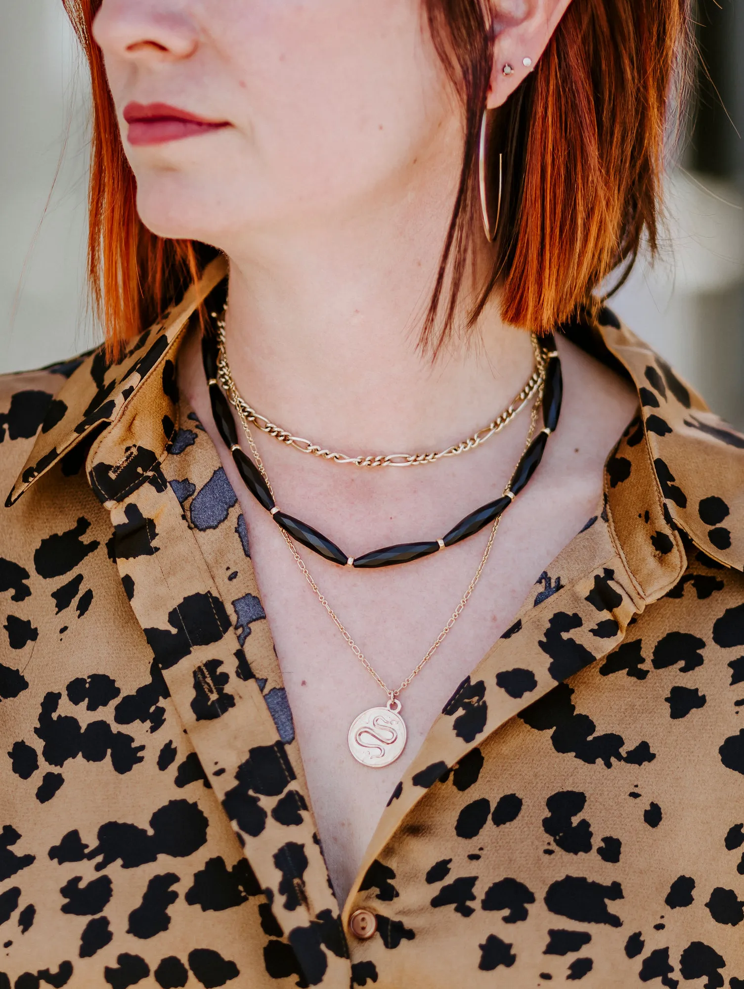 Genevieve Matte Black Onyx Necklace