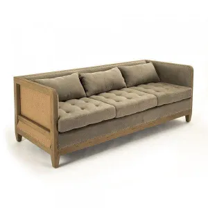 Jute French Country Deconstructed Sofa