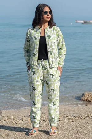 Okhai 'Floraison' Pure Cotton Hand Block Printed Jogger pants