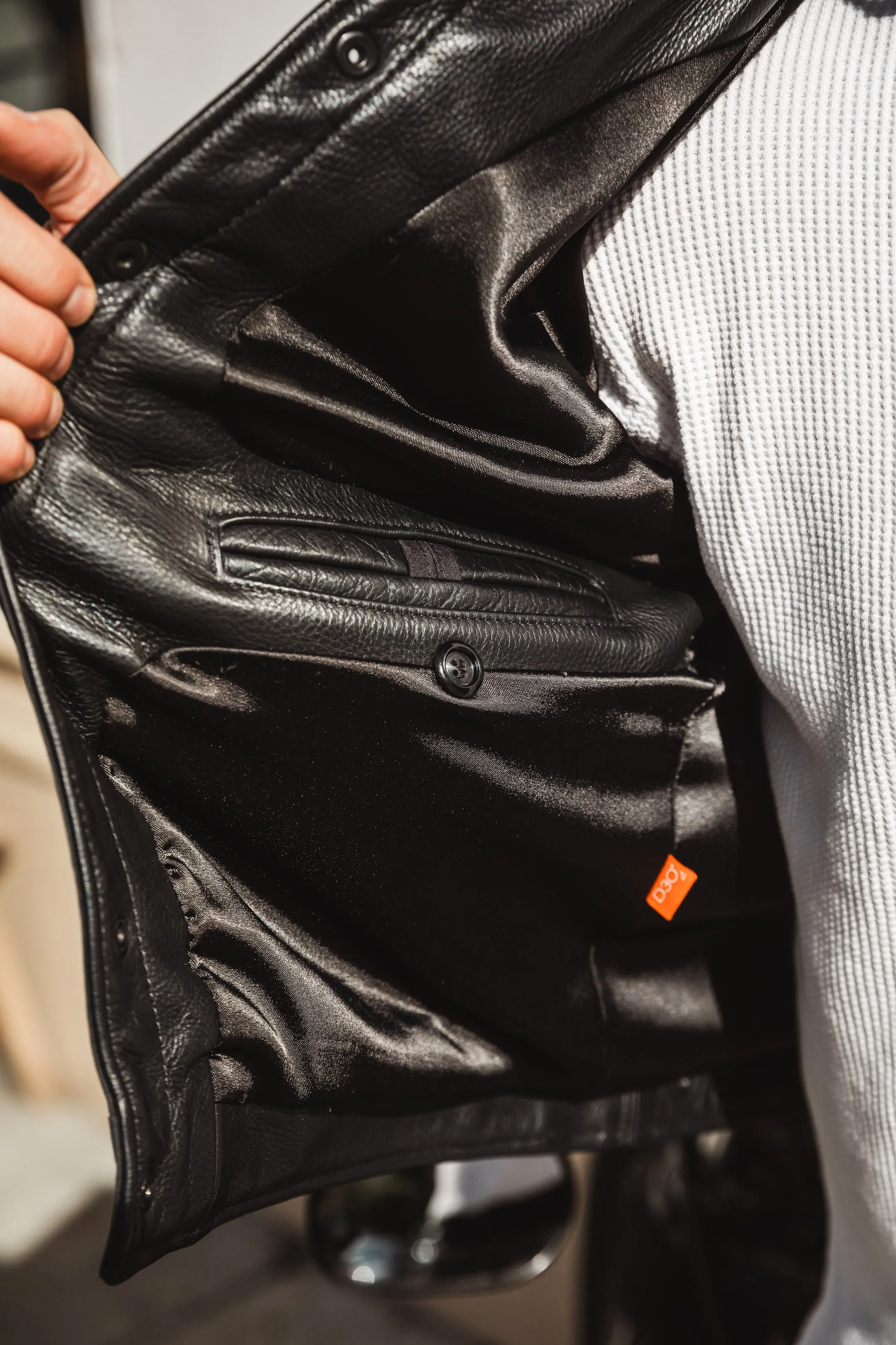 (PRE-ORDER) ButterScotch x Vanson - Territory Jacket - Black Waxed Canvas