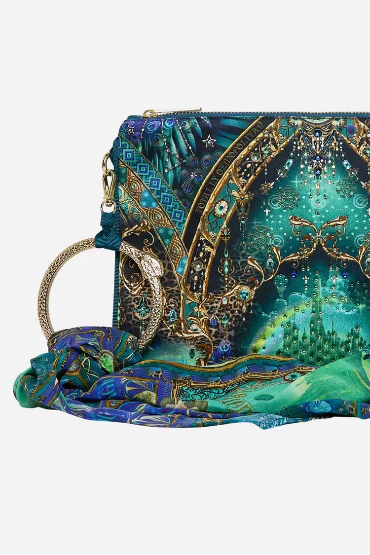 Ring Scarf Clutch in Defy Gravity