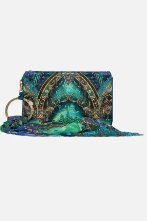 Ring Scarf Clutch in Defy Gravity