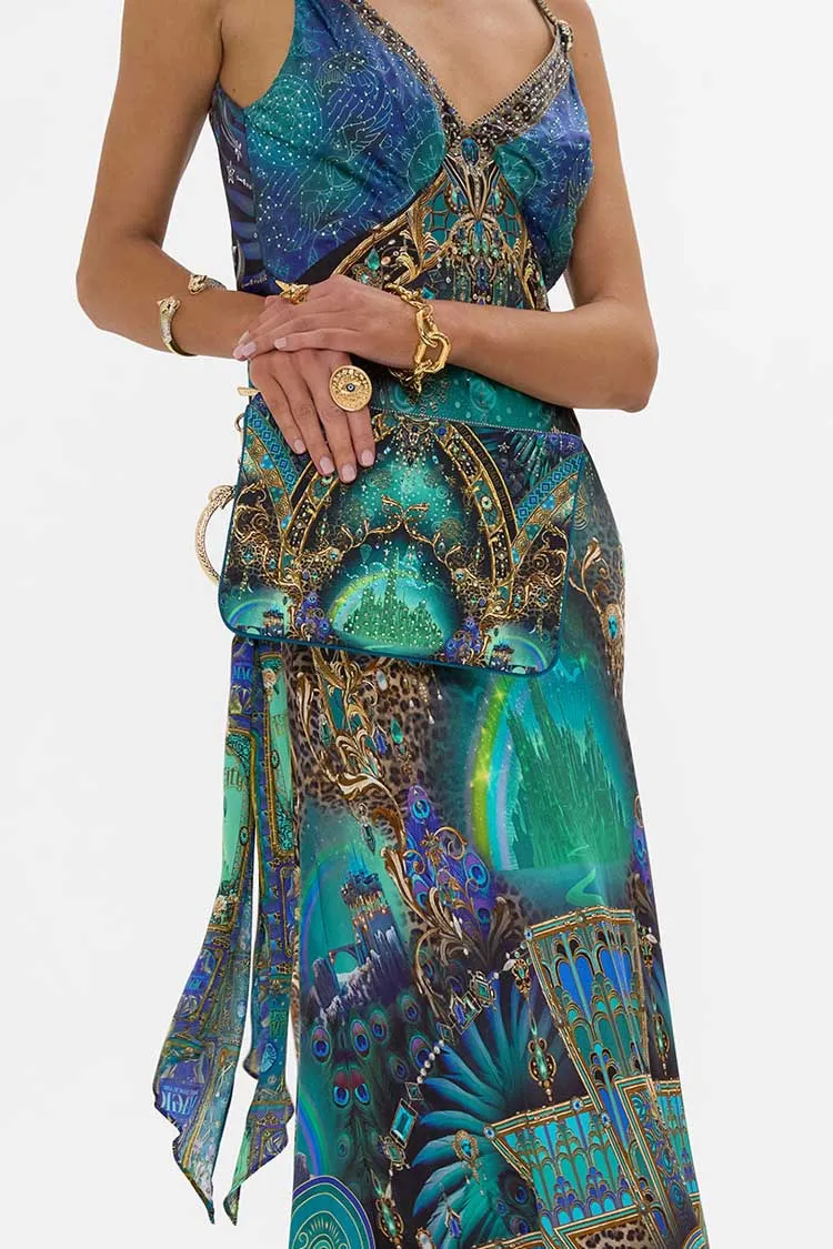 Ring Scarf Clutch in Defy Gravity