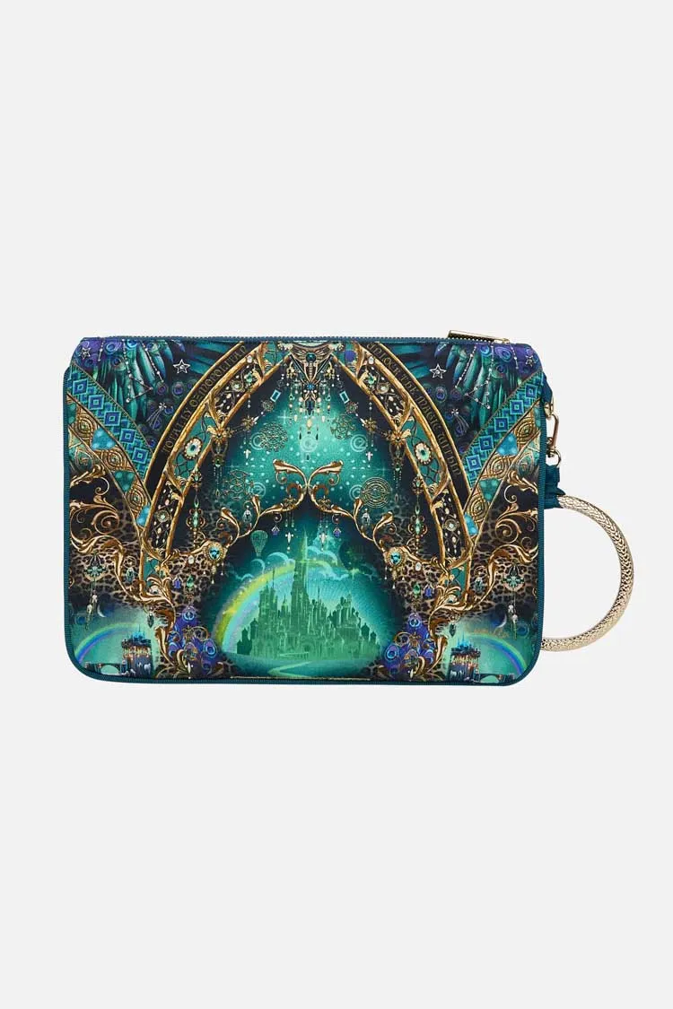 Ring Scarf Clutch in Defy Gravity