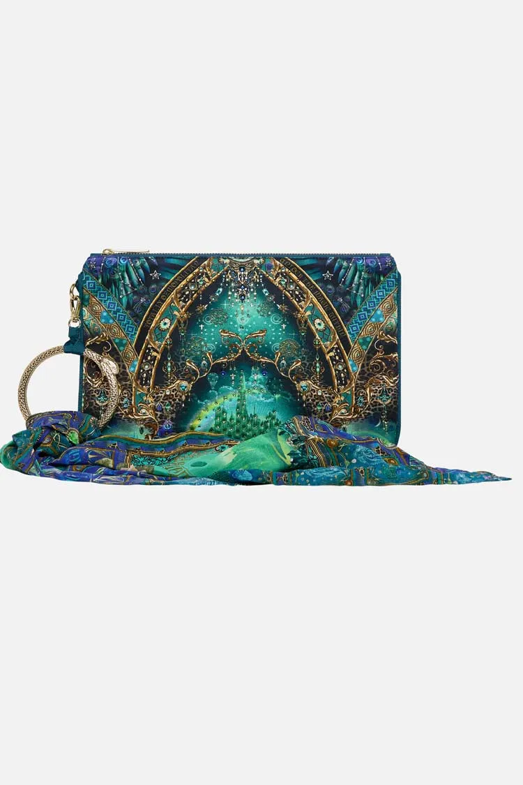 Ring Scarf Clutch in Defy Gravity