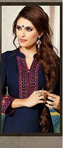 Royal Export Women's Cotton Kurta (atractivve kurti _Blue _XX-Large)